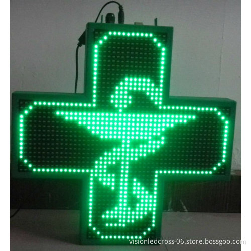 LED Outdoor Programmable Sign LED Pharmacy Cross Sign